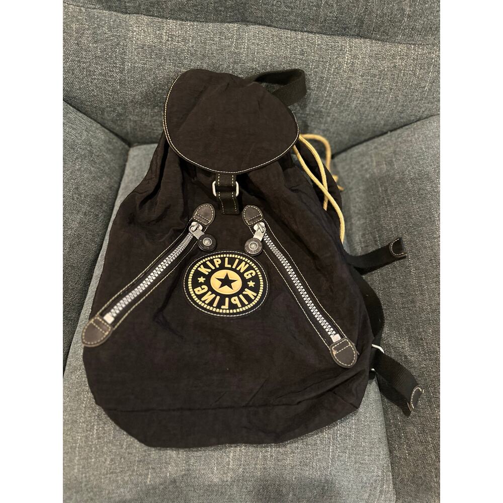 Vintage Black Kipling Fundamental Backpack